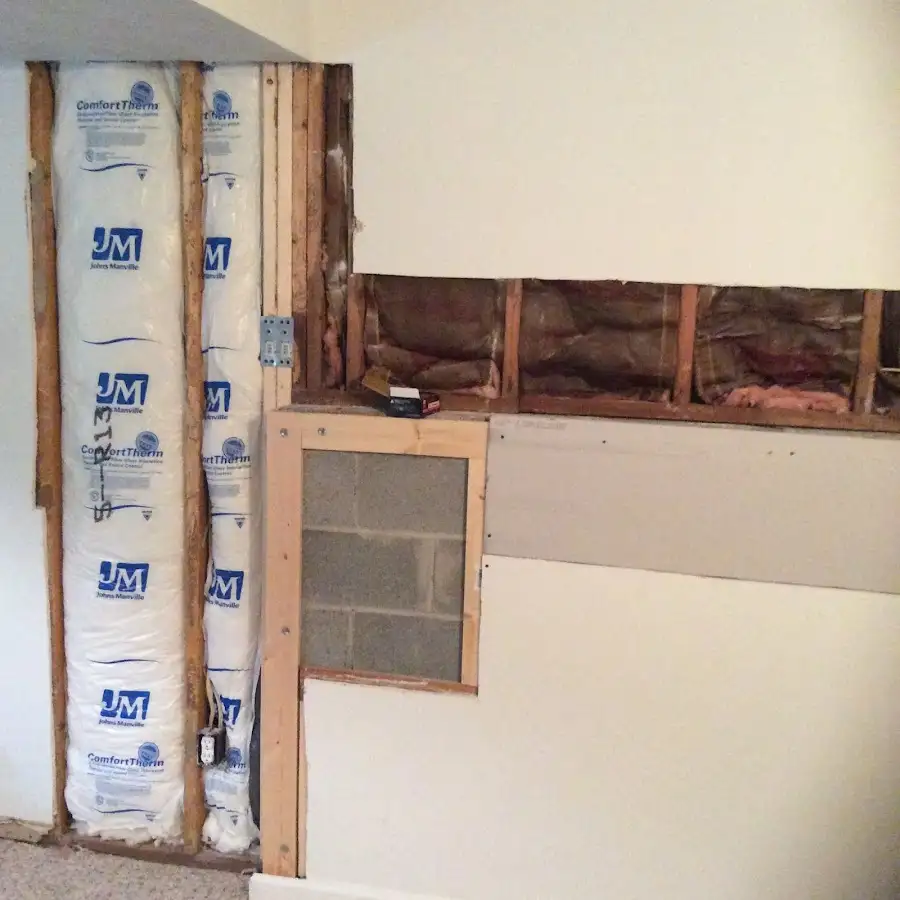 Wall insulation replacement during Contents Cleaning & Restoration in Amsterdam